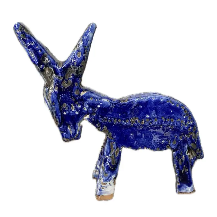 Blue Donkey Ceramic Sculpture - Giuseppe Palermo - immagine 2