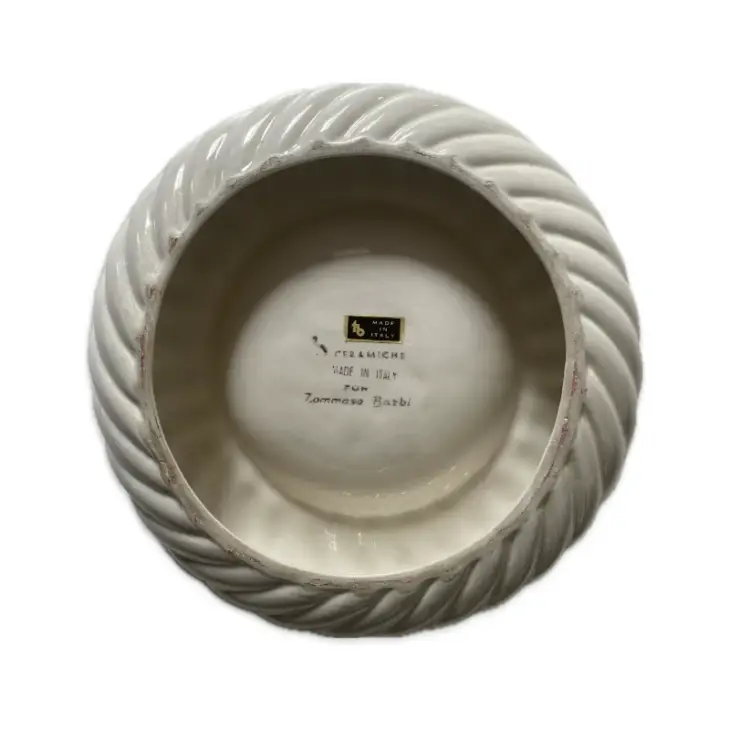 Cream-Colored Ceramic Ashtray - Tommaso Barbi - immagine 3