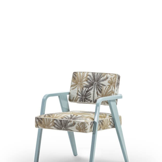 NOCINA CHAIR - CHAIR - LACQUERED WOOD - TURQUOISE - FRATELLI BOFFI - CASAORNELLA