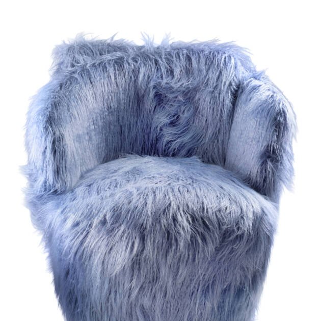 DUETTO ARMCHAIR - ARMCHAIR - CERULEAN FUR - FUR - SOFTHOUSE - CASAORNELLA