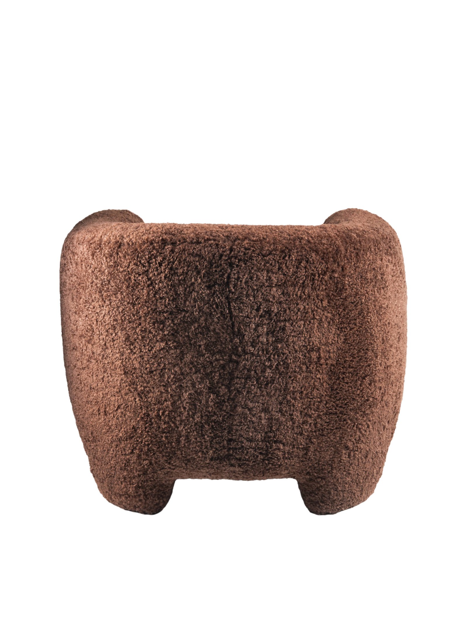 HUIT HUIT ARMCHAIR - ARMCHAIR - CHOCOLATE TEDDY - FUR - SOFTHOUSE - CASAORNELLA
