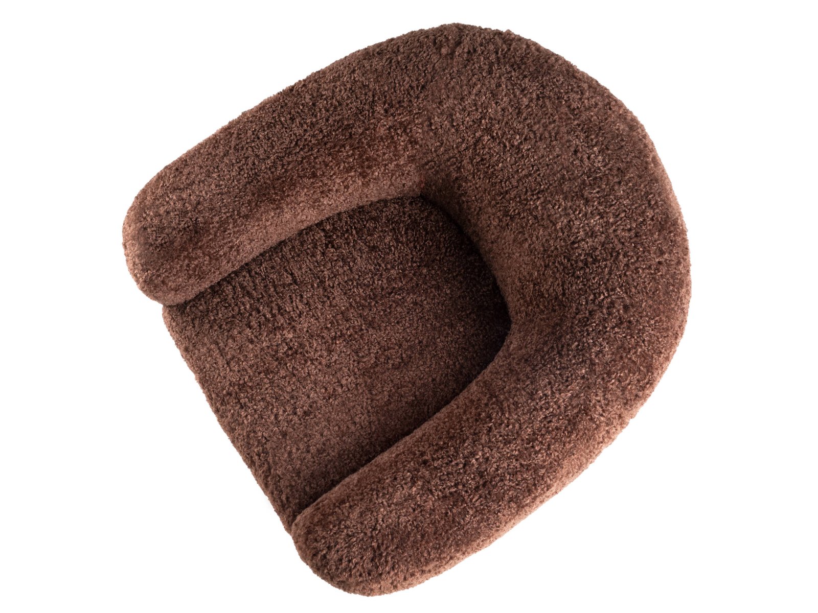 HUIT HUIT ARMCHAIR - ARMCHAIR - CHOCOLATE TEDDY - FUR - SOFTHOUSE - CASAORNELLA