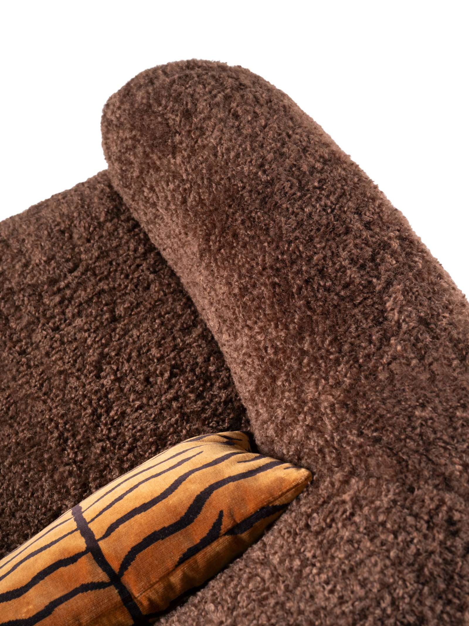 HUIT HUIT ARMCHAIR - ARMCHAIR - CHOCOLATE TEDDY - FUR - SOFTHOUSE - CASAORNELLA