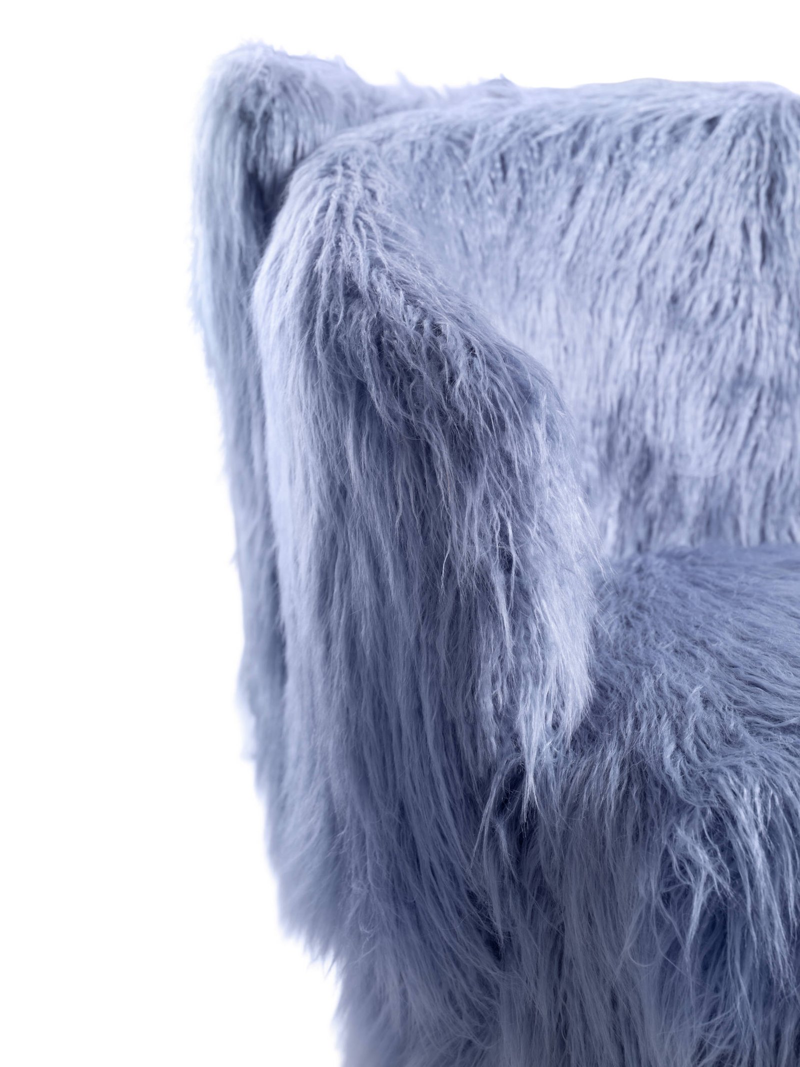 DUETTO ARMCHAIR - ARMCHAIR - CERULEAN FUR - FUR - SOFTHOUSE - CASAORNELLA